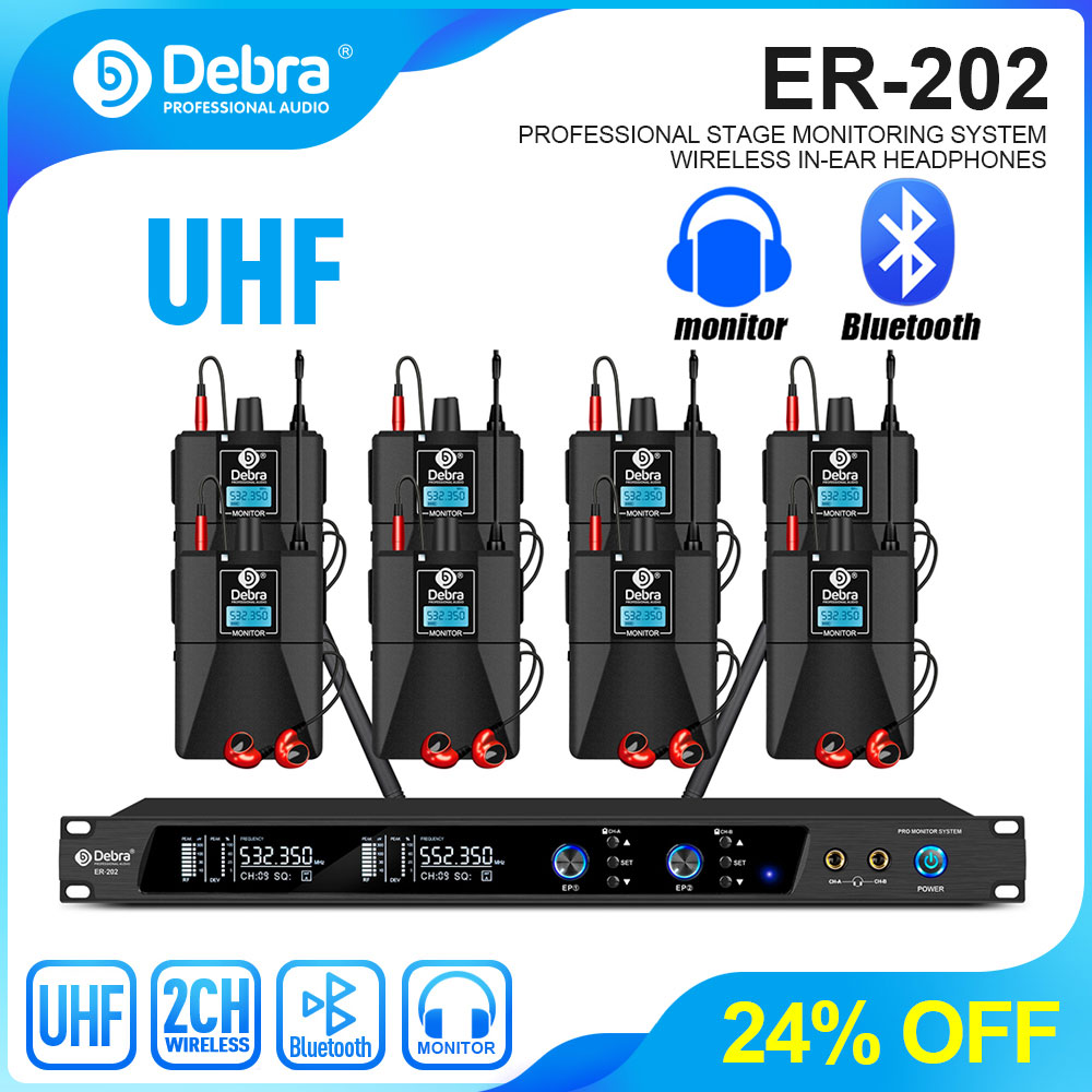 Debra UHF IEM ER-202 Wireless  - In Ear Monitor Iem ulasan dan harga