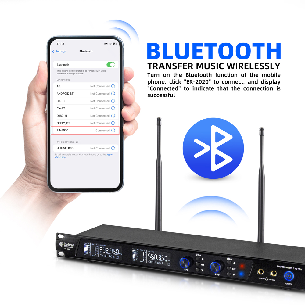 Debra UHF IEM ER-202 Wireless  - In Ear Monitor Iem ulasan dan harga